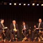 Adam Porsch from the Bill & Melinda Gates Foundation (l.) moderated the discussion with Steve Barr, founder and chair emeritus of Green Dot Public Schools; Richard Barth, president and CEO of the  KIPP Foundation; and Timothy Daly, president of The New Teacher Project.