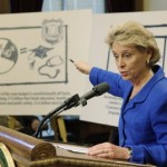 Governor Gregoire talking about the education budget