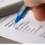 taking a survey
