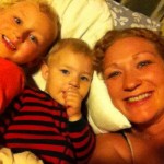 Marina Richardson and her two children