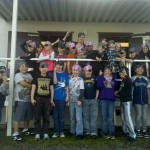 Teacher Traci Pryde with her class dressed as pirates
