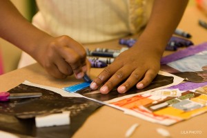 kid hands drawing