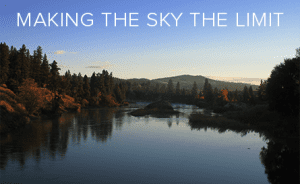 Making the sky the limit. (View from Spokane.)